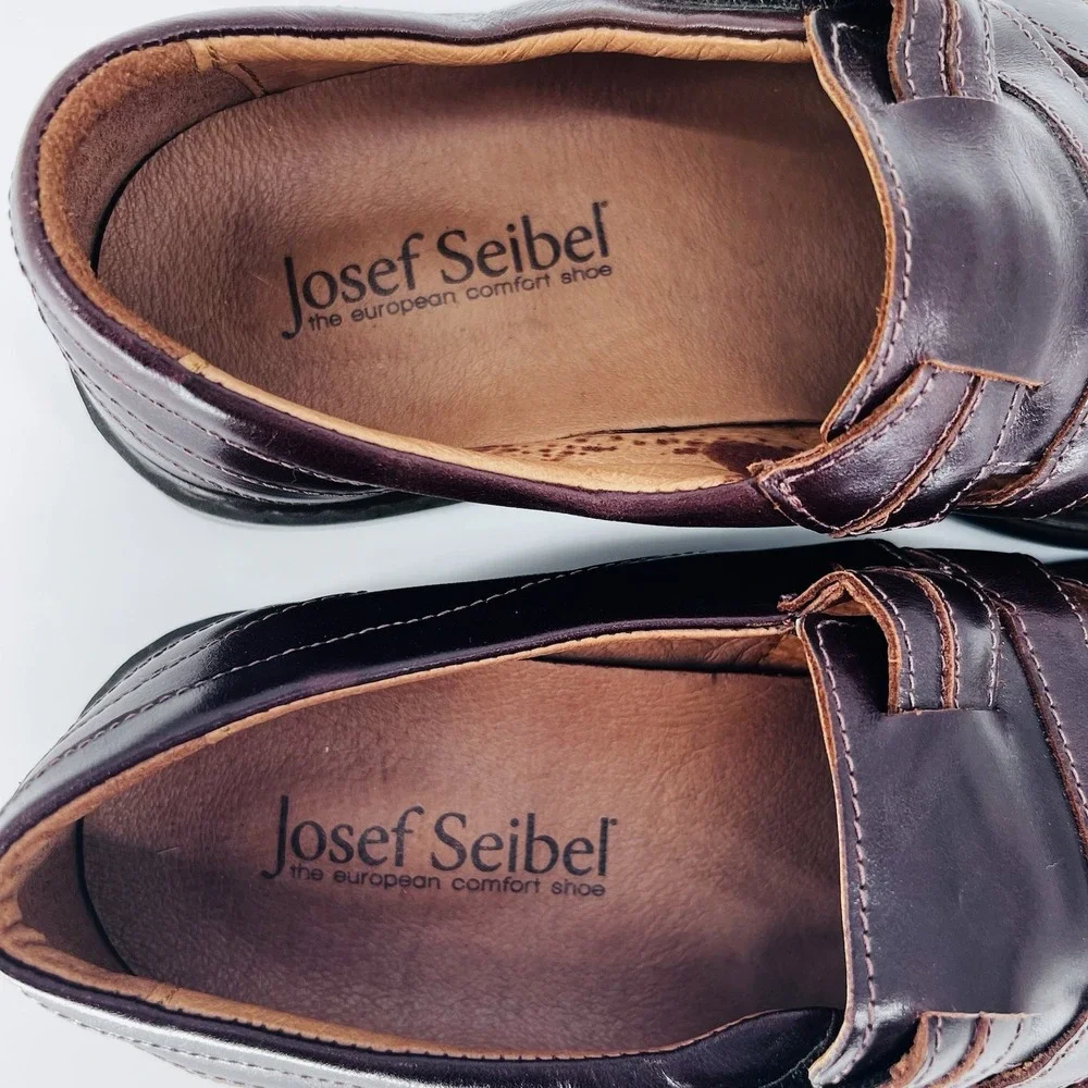 Josef Seibel Men's 43 (US 9.5-10) Steven Brown Leather Fisherman-Style Sandals